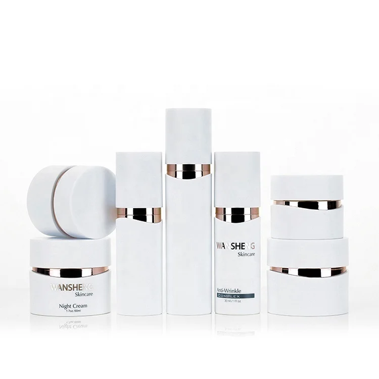 
15g 30g 50g Wansheng Cosmetic Customized Acrylic Plastic BLACK Cream Jar W-SY 