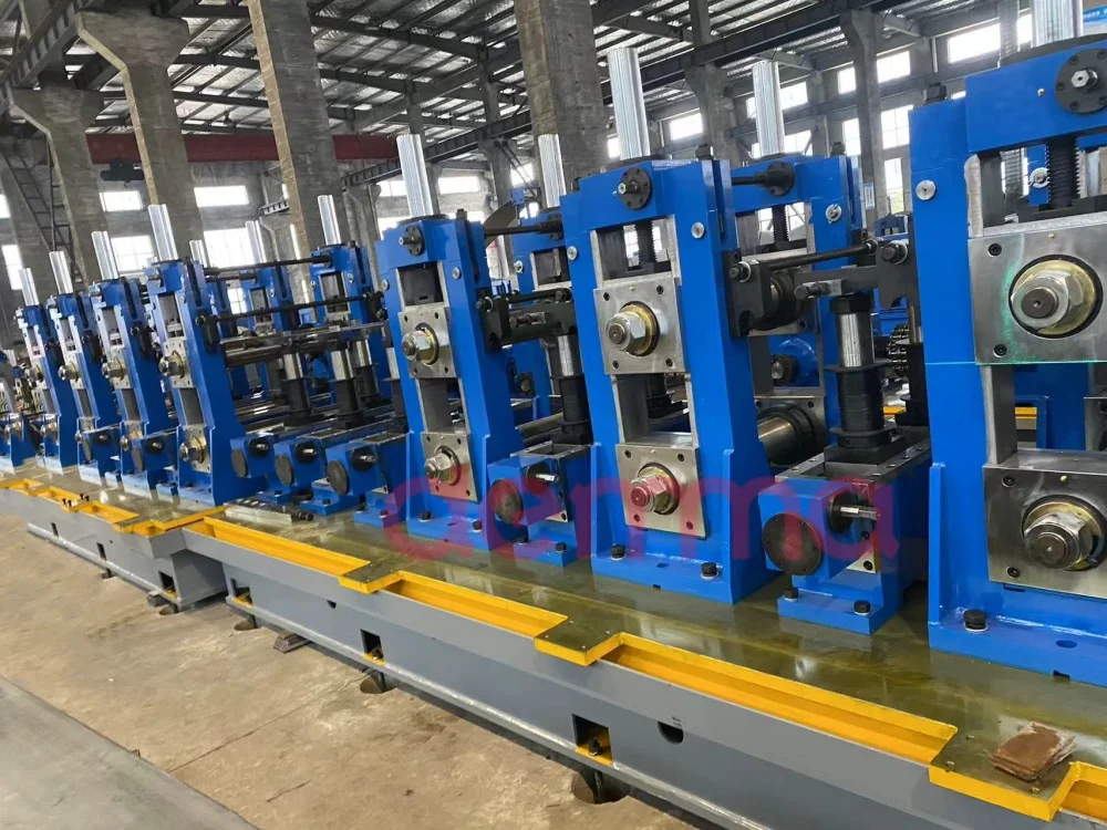 Galvanized Steel Pipe Production Line / Welded Tube Making Machinery