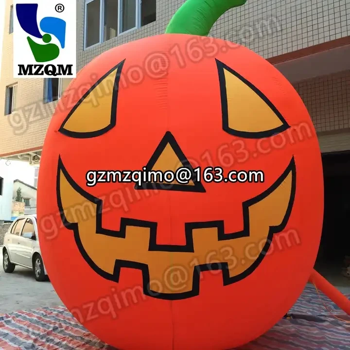 Outdoor Giant Halloween Decoration Inflatable Pumpkin Backyard Adervitising Ballon For Sale