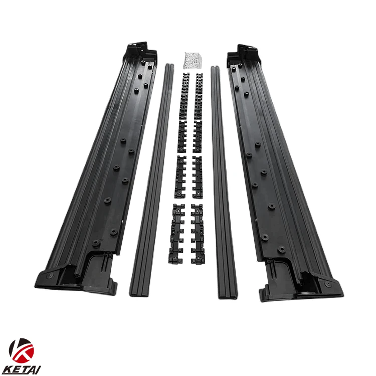 2019+ Black Knight Style Car Bumper Pedal Footboard Side Skirt Auto Accessories For  BENZ G CLASS W463A