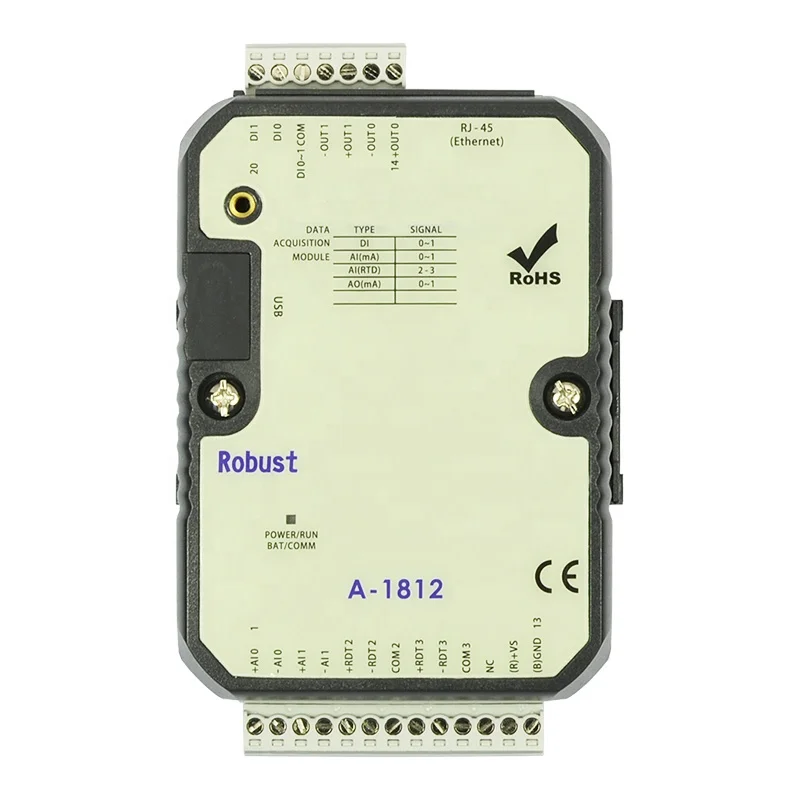 Analog IO module with Ethernet port modbus TCP (A-1812)