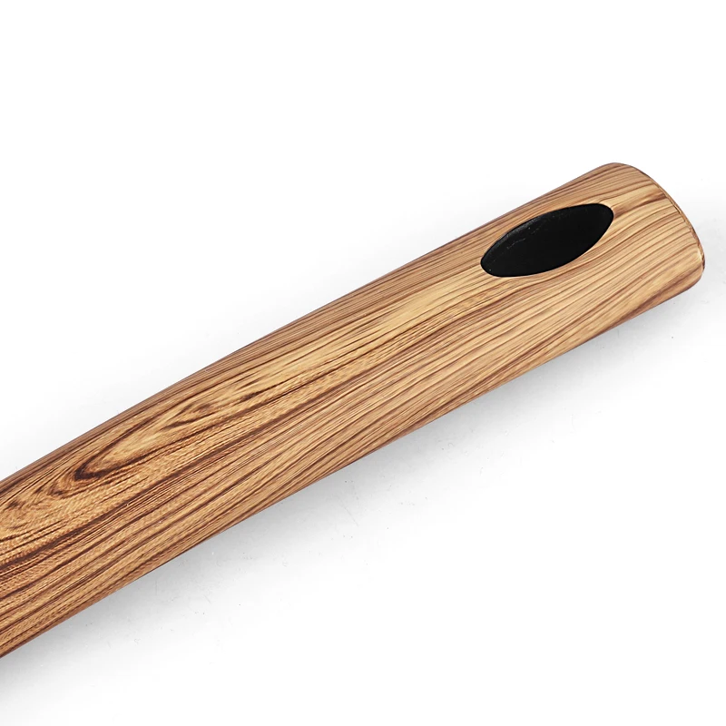 
Amazon hot sell plastic cooking utensil set 9 piece wood pattern handle non-stick nylon kitchen tools for cookware 