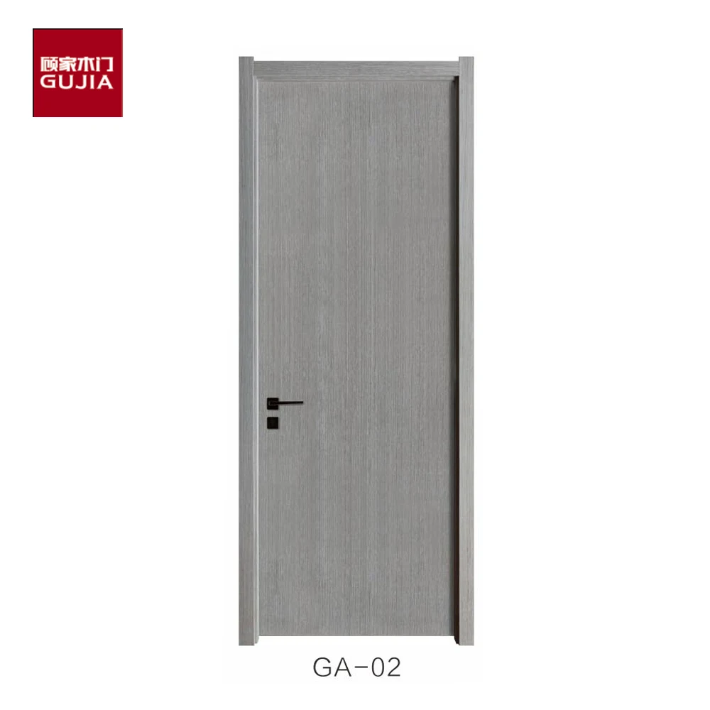  Высококачественный Шпон деревянный интерьер однотонная дверь для спальни в отеле