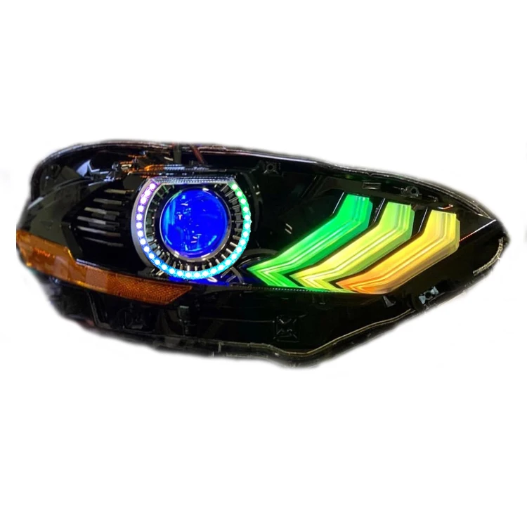 Auto Light System Muti-color Angel Demon Eye Turn Signal DRL LED Boards for Ford Mustang 2019