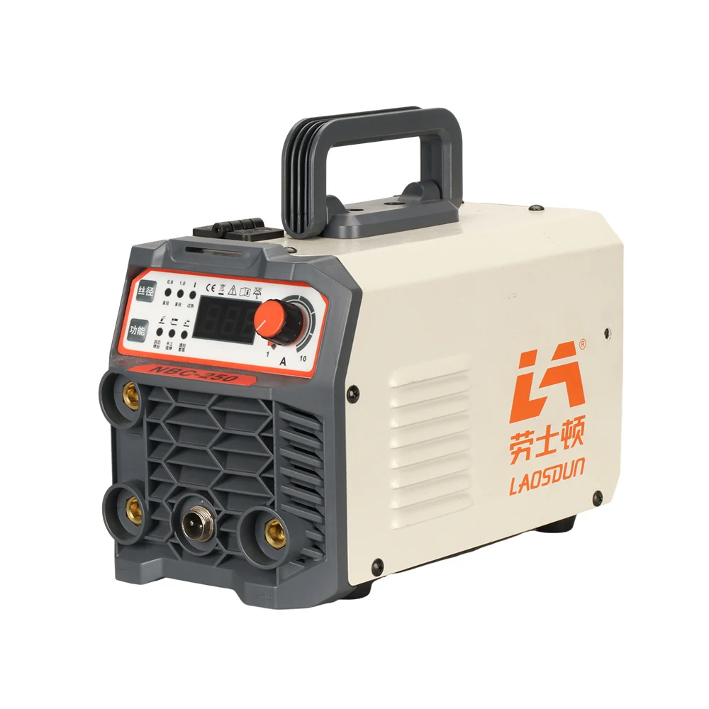 NBC-250 led display 0.8 1.0 wire diameter 220v FCAW MMA Lift TIG 3in1 welding machine portable mig welders with CE