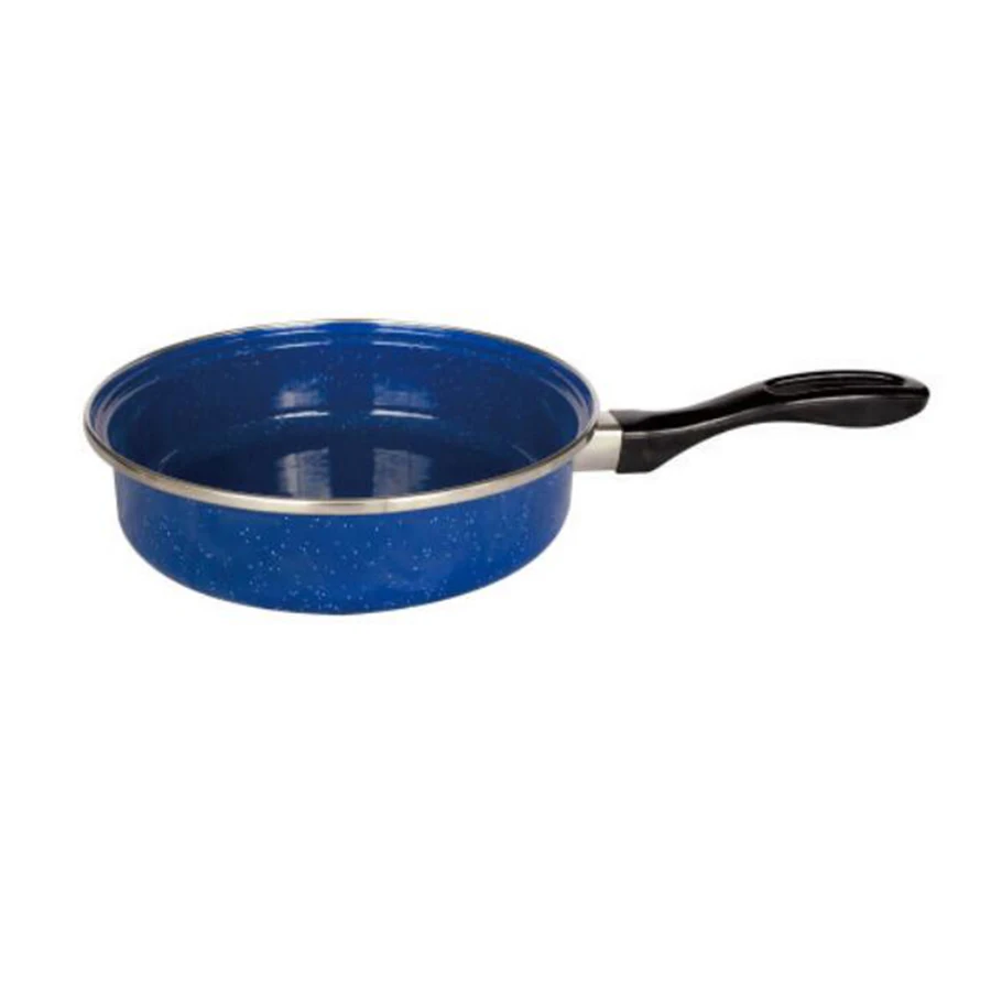 Wholesale Cookware Camping blue Enamel frying pan