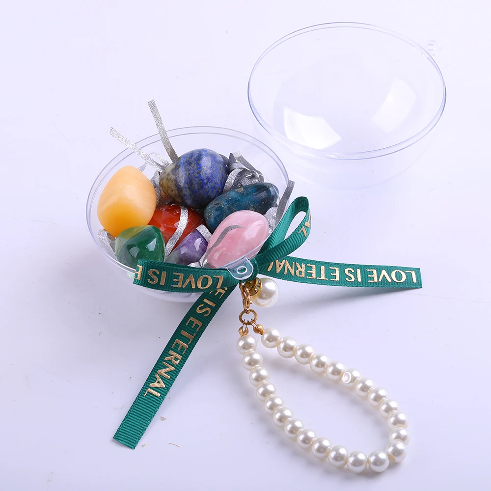 Seven Chakra Stone 7 Colors Set Yoga Chakra Irregular Reiki Healing Crystals Stone Polished Individual Stones House Decor