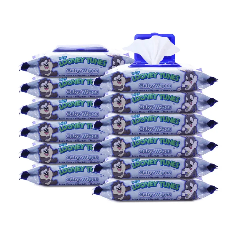 China Custom 40G Weight 80 Pcs Eco Friendly Natural Compostable Water Wipes For Baby Organic Biodegradable Bamboo Baby Wet Wipes