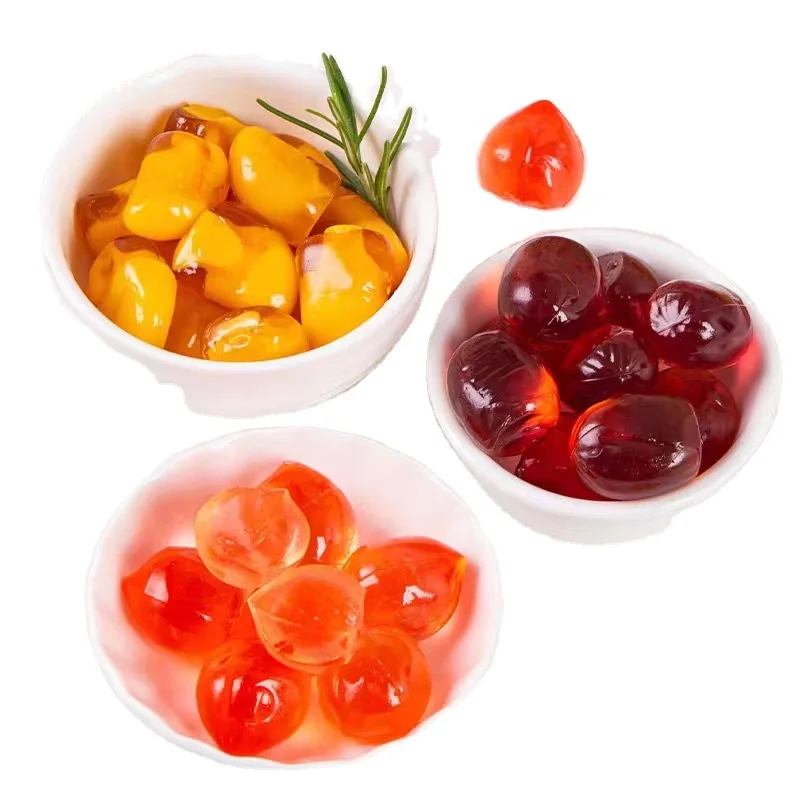 Factory direct sale new product assorted fruit flavour strawberry jelly casings peeling gummy candy