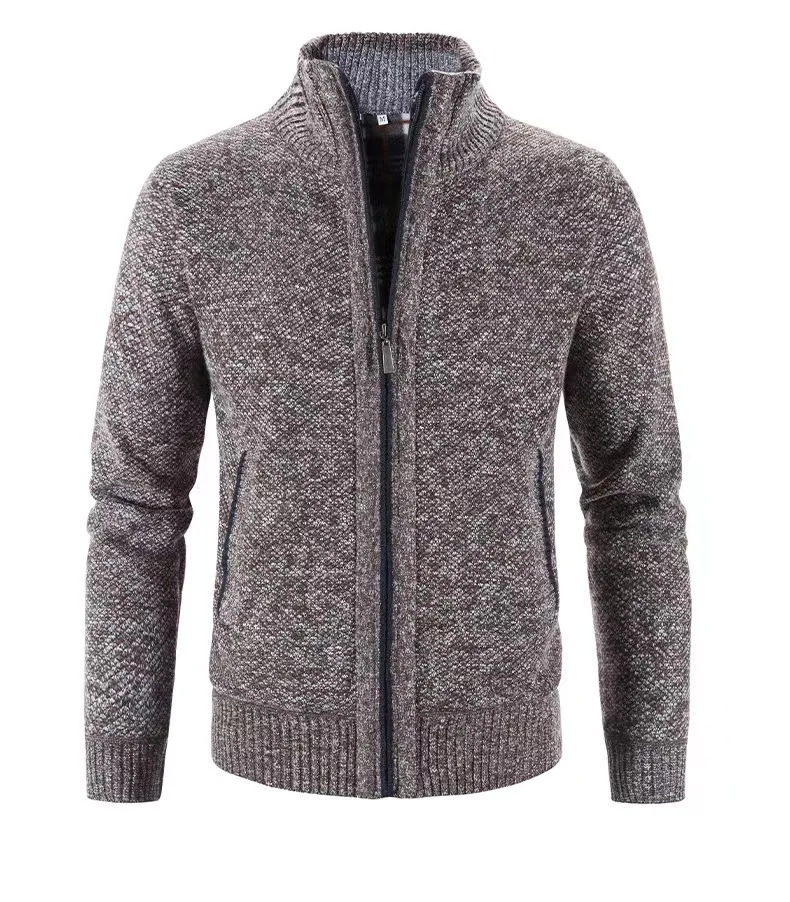 New product Polyester / Cotton alpaca sweater knitting wear mens custom cardigan sweater