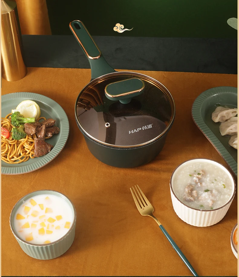 
Wholesale Promotional Non-Stick Cookware Metal Milk Pot Enamel Mini Soup Pot 