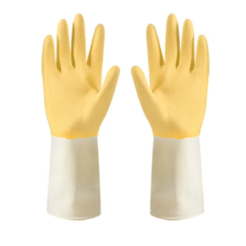Kitchen Household Working Red White Latex Rubber Dish Washing Gloves Gardening Cleaning Work Hotel Rubber Gloves
