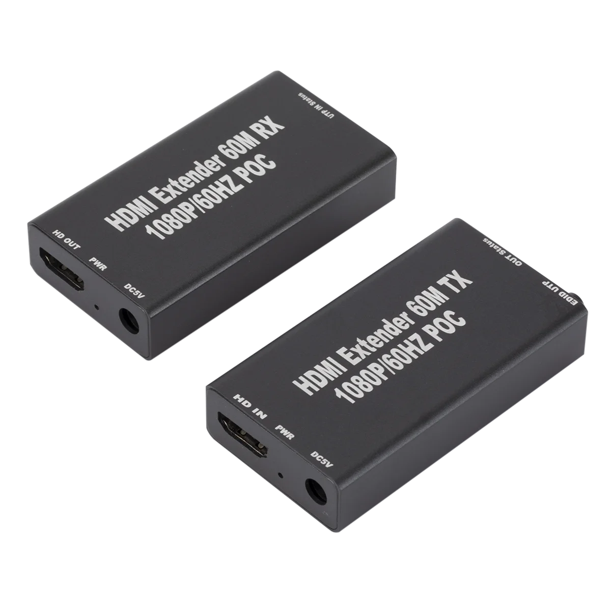 1080P TX/RX with Over Signal cable 60M 196FT HDMI extender by cat6 3D capable Hdmi Extender To 60m