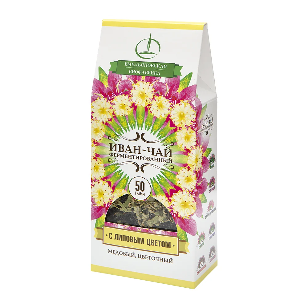 
Fermented 50 g Fireweed Willow Herb Loose Herbal Ivan Tea with Linden flowers 