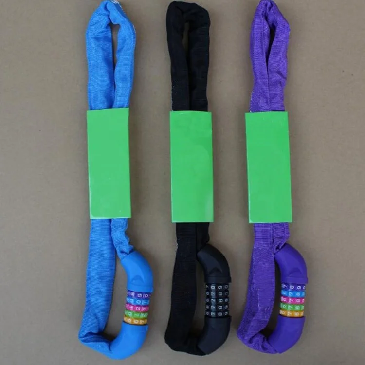 Bike Locks Chain Lock Bicycle Chains 5-Digit Resettable Combination 3.3/4 FT Bicycle Chain Cable Locks