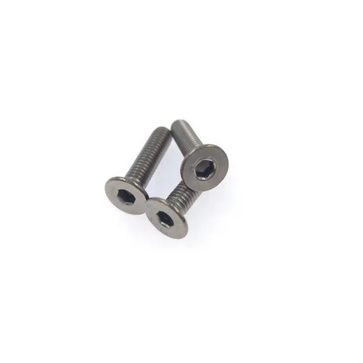 DIN7991 M2 M2.5 M3 M4 M5 M6 titanium flat hex socket countersunk head screw