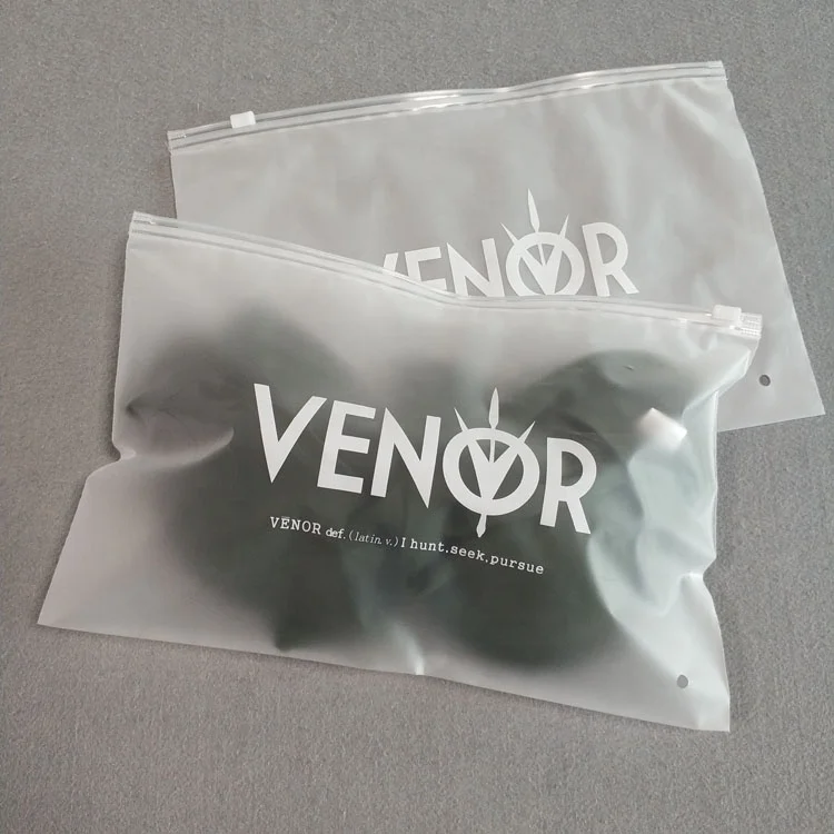 New Arrivals Wholesale Eva Frosted Slider Bags Matte Zipper Bags For Clothing