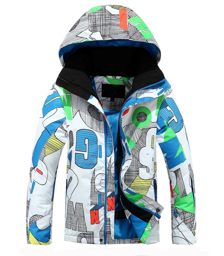 
Fashion Outdoor printed snowboard jacket for boys 