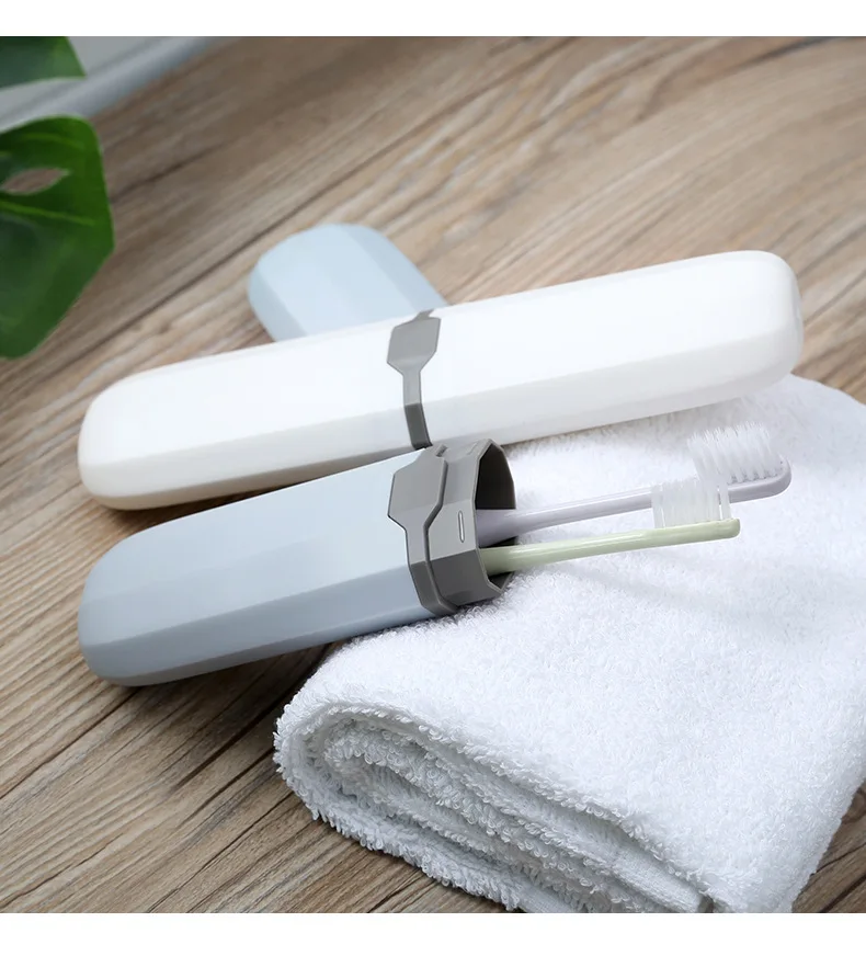 2022 Новый стиль Высокое качество Горячая Распродажа портативный дорожный прозрачный пластиковый контейнер для хранения в ванной коробка прозрачные держатели для зубных щеток