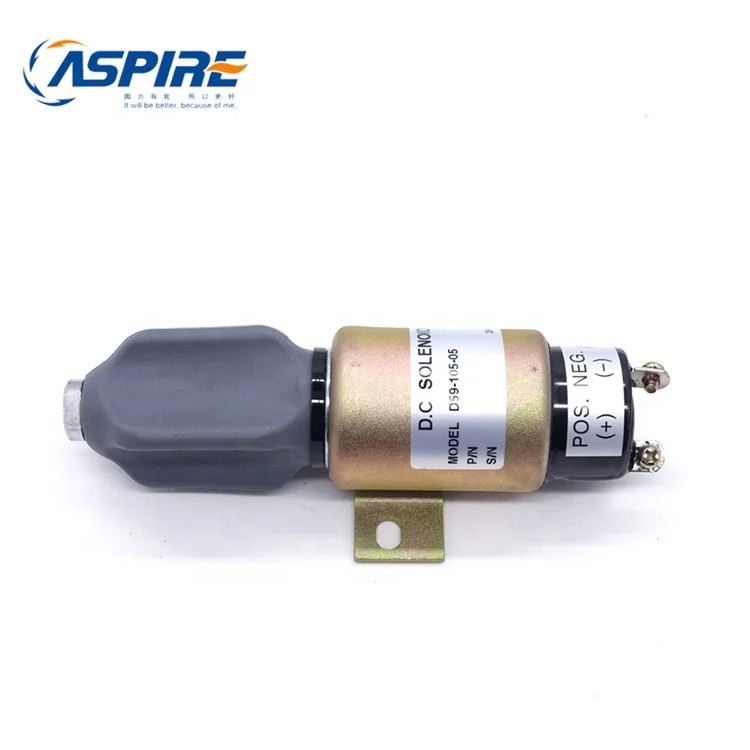 
24V DC Generator Fuel Shut Off Solenoid D59-105-05 Cut Off Solenoid Valve 