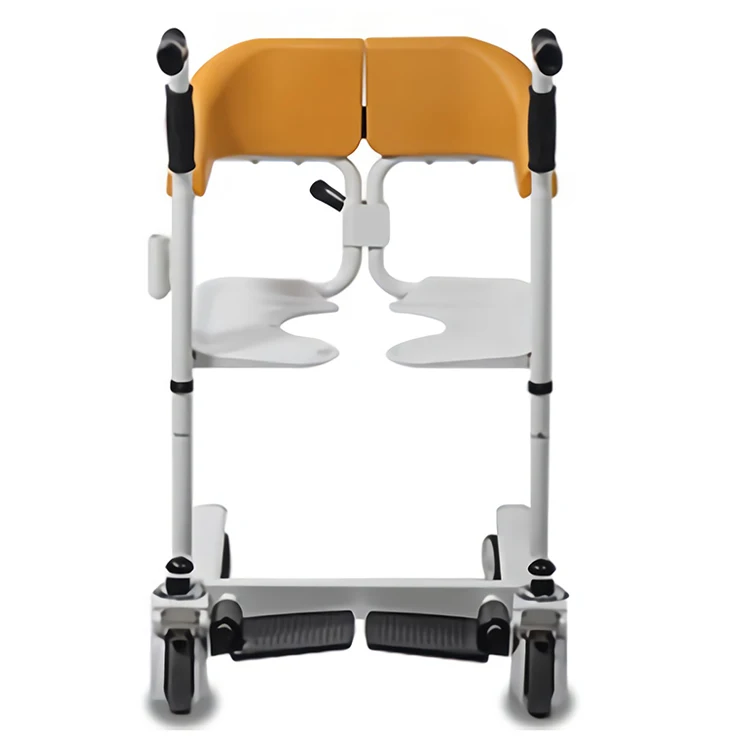 Hot Sale Hospital Nursing Folding Shower wheelchair with Toilet Commode Bath Chair With Wheels For Disabled