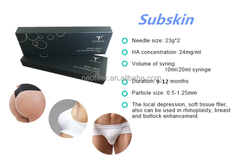 High quality medical grade 2ml lips face derm hyaluronic acid