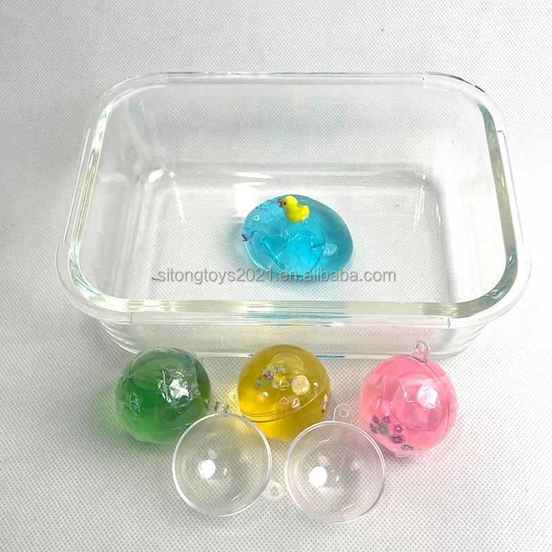 4.0cm High - quality Educational Decompression Toy Dual-color capsule Ball Crystal Slime Educational Toys Plasticine Mud Toy