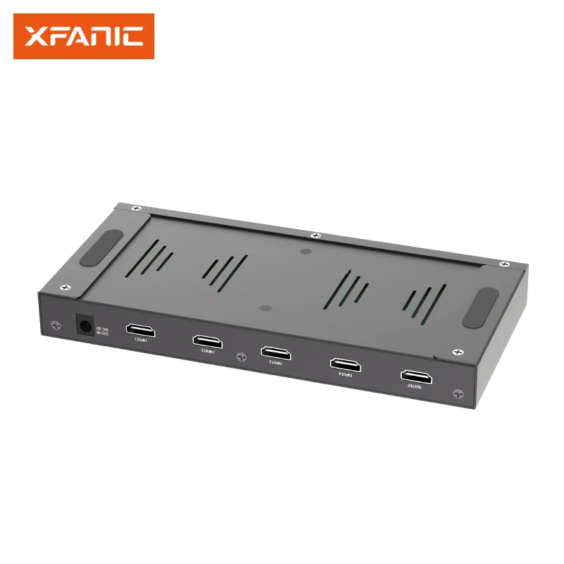 4 in 1 out 1.4  Multiviewer Splitter Stereo Audio Video Kvm dual