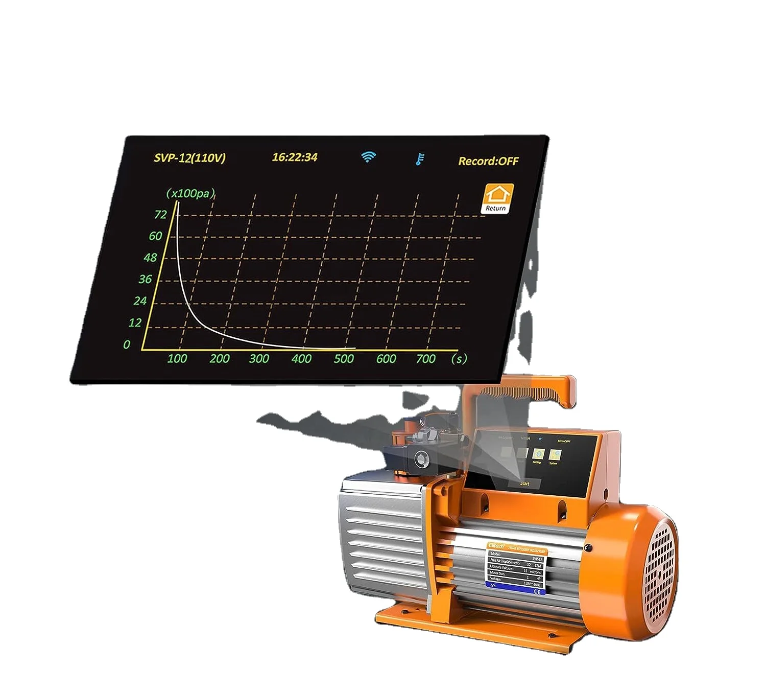 air conditioning parts 12 CFM Vacuum Pump 2 Stage Intelligent App Control R410a for Air Conditioner Refrigerant Air Tool
