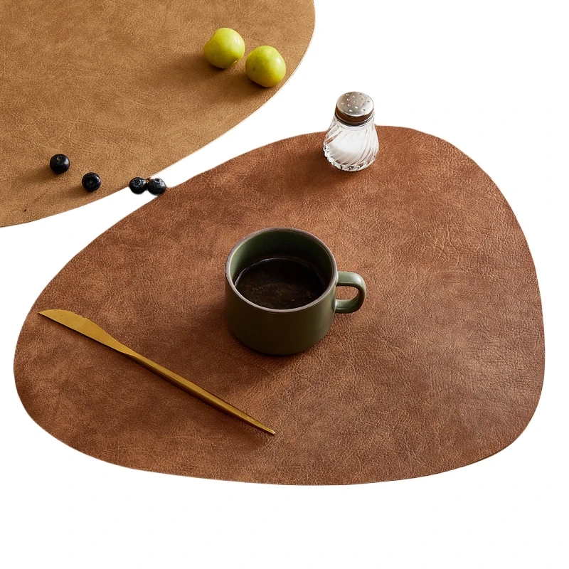 Wholesale Cowhide Patterned Special Placemat Home Waterproof And Oil-Proof Western Placemat