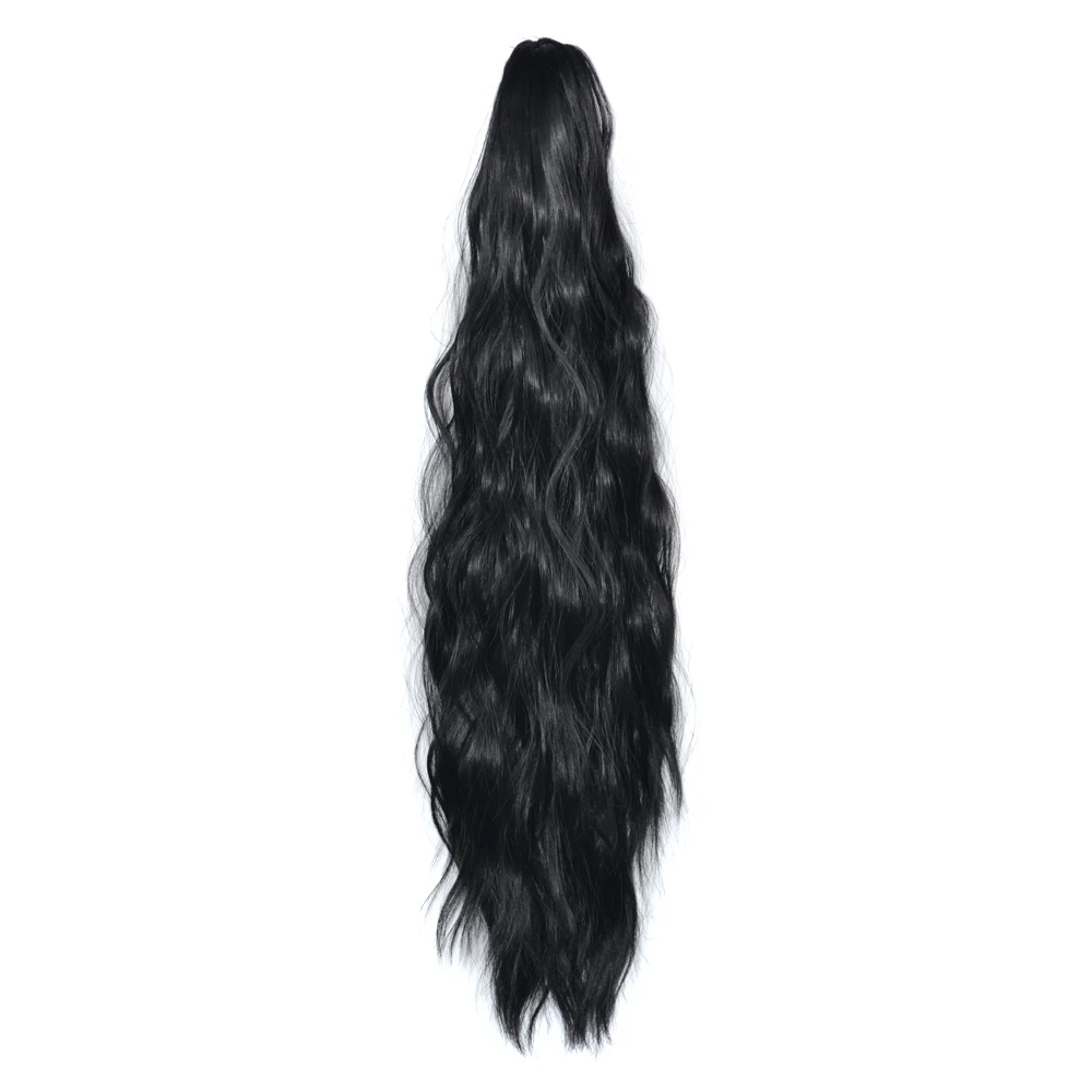 Synthetic High Temperature Fiber Hairpiece Curly Claw Ponytails Little Pony Tail Clip In Hair Extensions