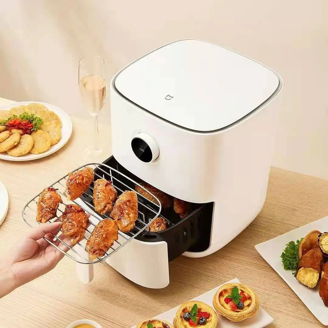 Tastiest Electric Grill Food Grade Digital Turning Pizza Intelligent Smokeless 1200W Air Fryer