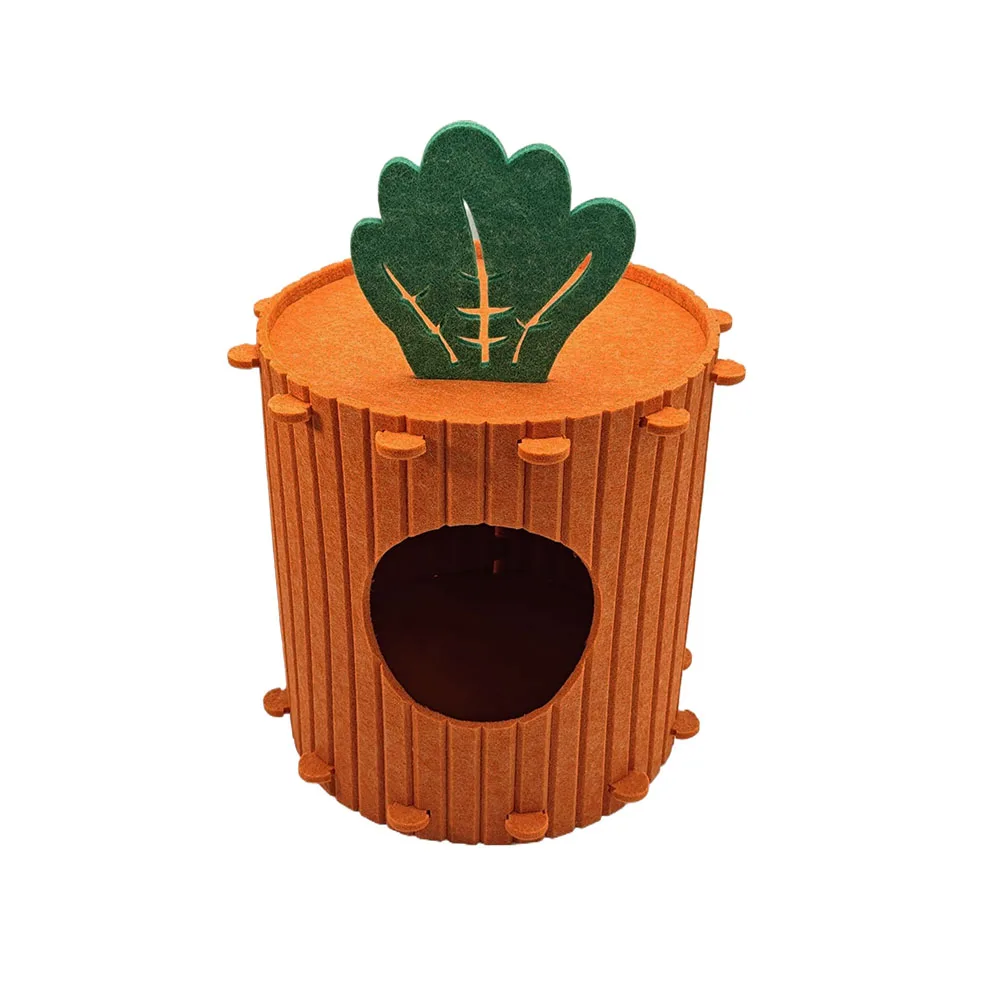 Fashion Cute Pet Home Tree Shape Removable Cat Donut splice  Bed House Nest Pet Felt Cat Tunnel Bed