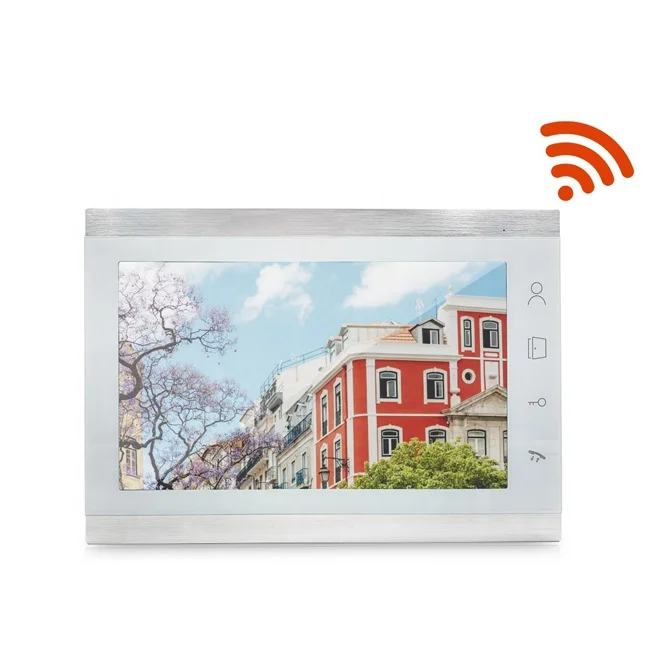 morningtech 7 inch Wifi Video Intercom Doorbell with Camera IP Video Door Phone SD Card Mobile Unlock