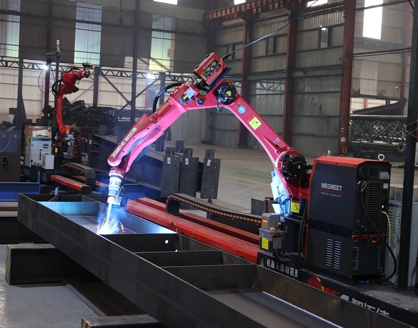 ZMDE Hot Automatic Intelligent teaching-free welding robot workstation for steel structures with high speed