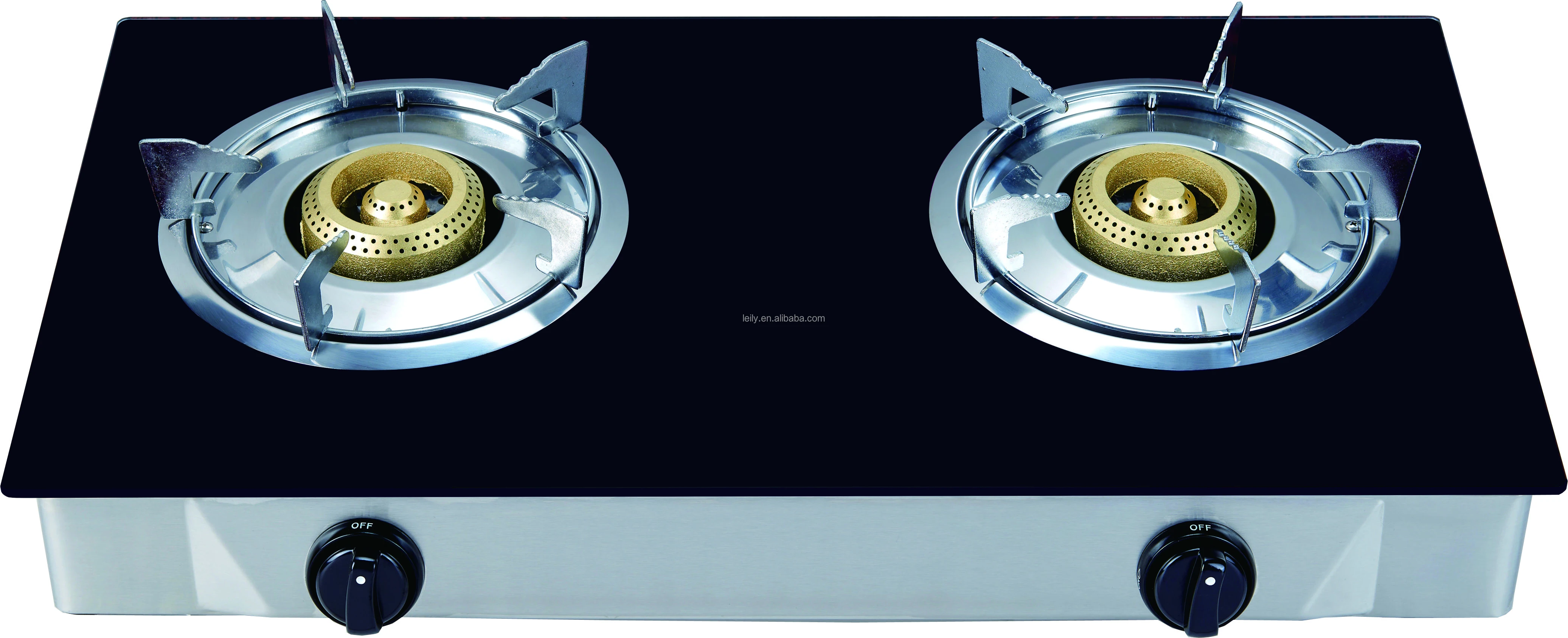 eramic Gas 2 plate Burner table top Stove double burner gas cooker Blue Flame Home Cooking Appliance CKD Stove