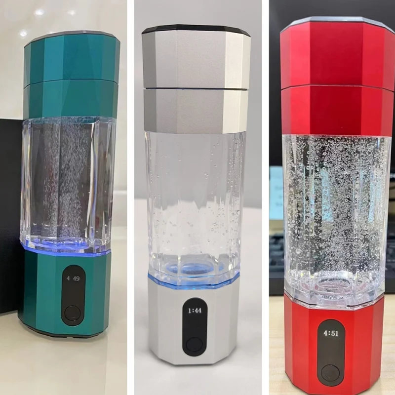 H2 Rich Hydrogen Water Ionizer Electrolysis Hydrogen Rich Water Glass Rechargeable hydrogen water bottle