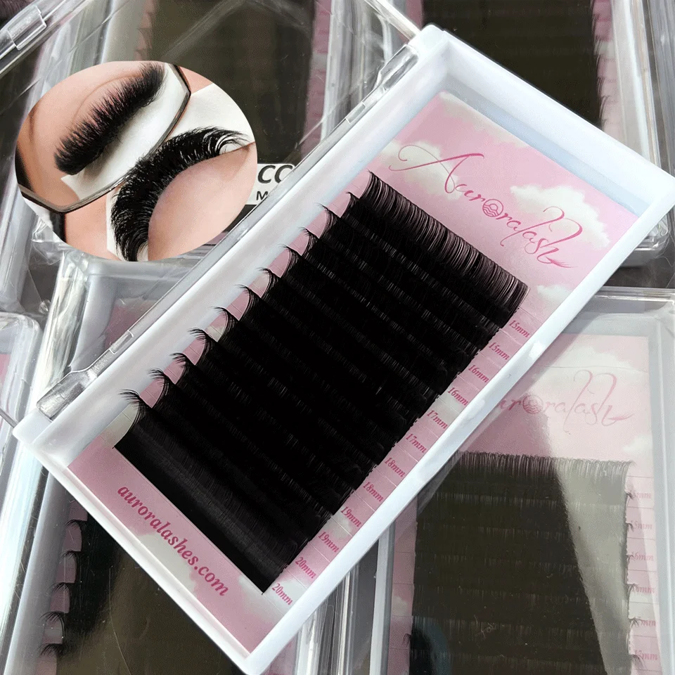 Soft Handmade Eyelashes Mink Fur Eyelashes Individual Lashes Velvet J B C Cc D Dd L Lc Ld M Curl Volume Eyelash