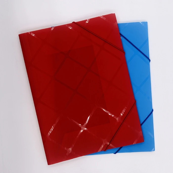 Office School Plastic Letter Size A4 Elastic Cord Closure File Folder Organizer