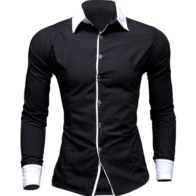 
Popular Male Shirts Fashion Man Business Shirt Men Simple Shirts 