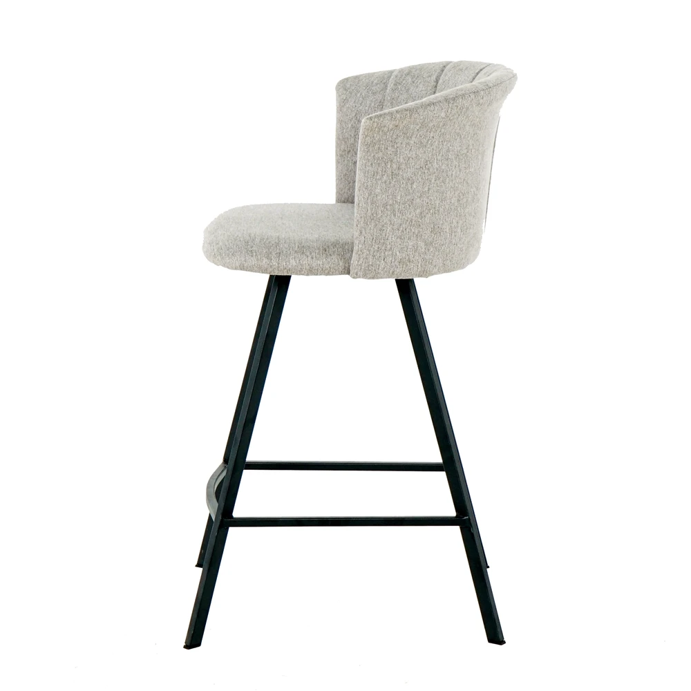 Bar Chair Nordic Tall Counter Furniture Metal Velvet Back Luxury Kitchen Modern High Stool Bar Chairs For Bar Table