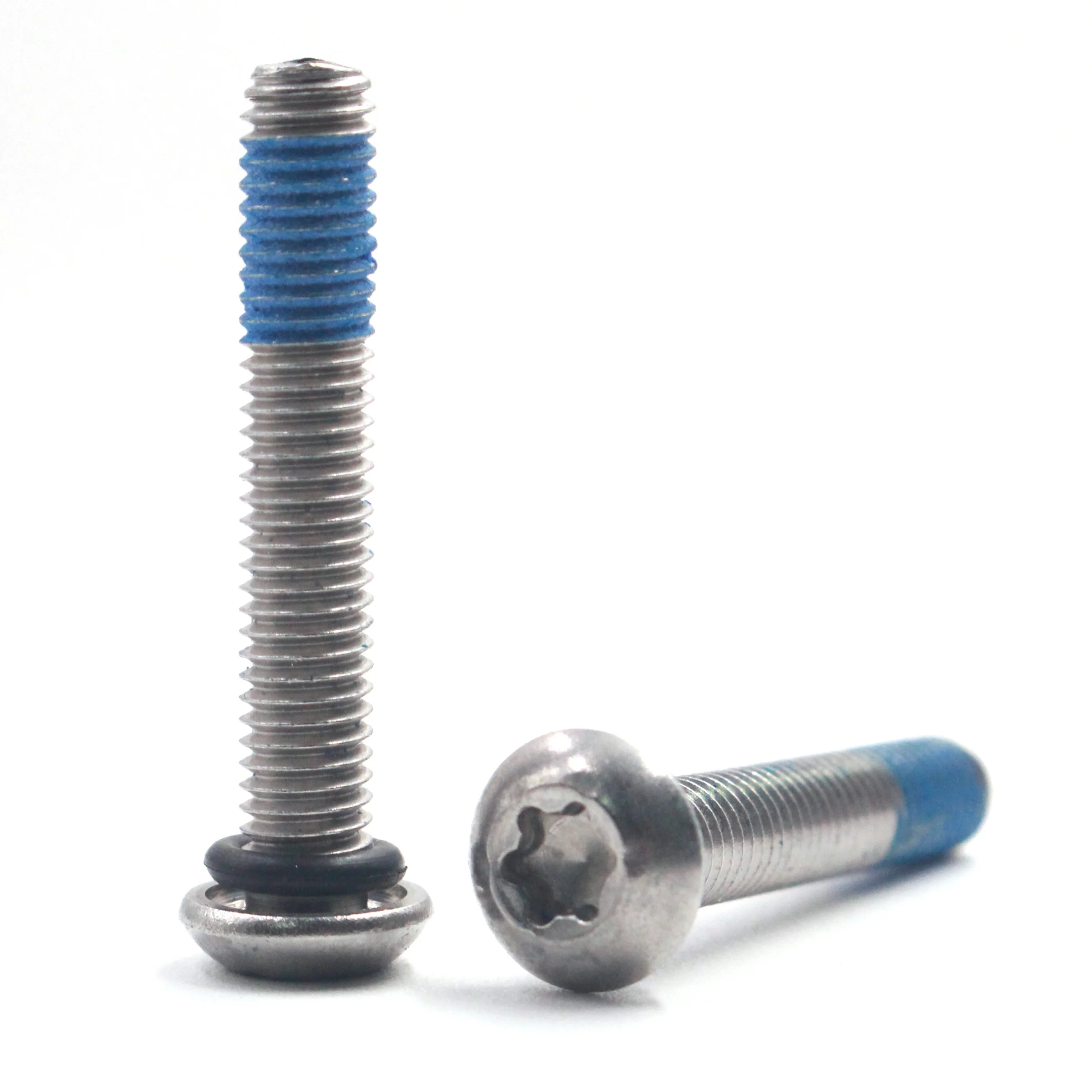 Custom pan Head torx Drive Nylon Patch Thread Locking Machine Screw anti loose screw Waterproof O-Ring Sealing Screws