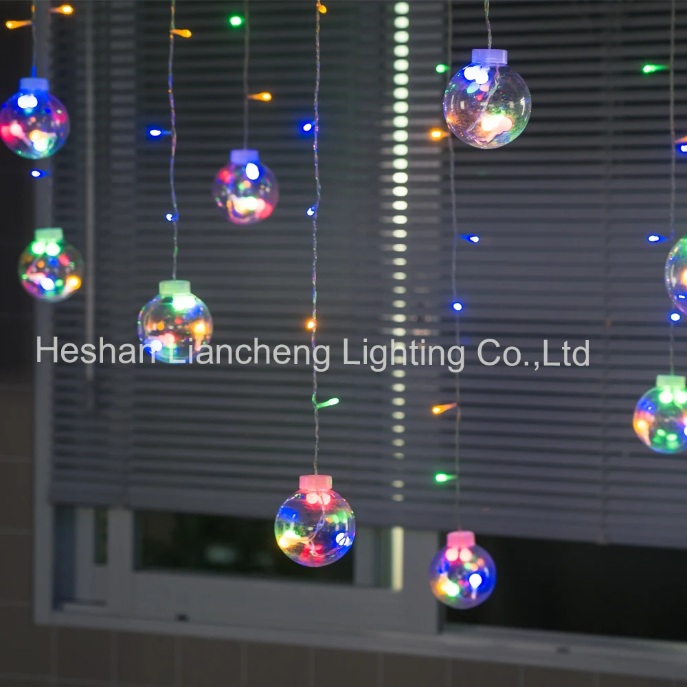 Led Twinkle Fairy Decorative Lights Colourful Luces Navidad Garland Christmas Led Globe Curtain Led Lights