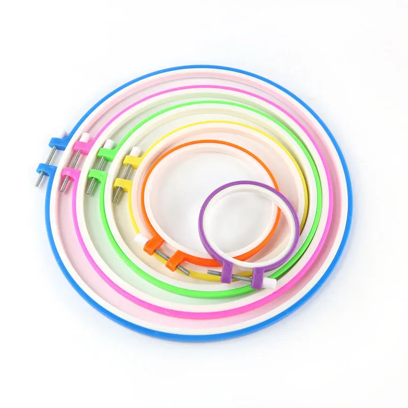 Embroidery Frames& embroidery plastic hoops candy colors