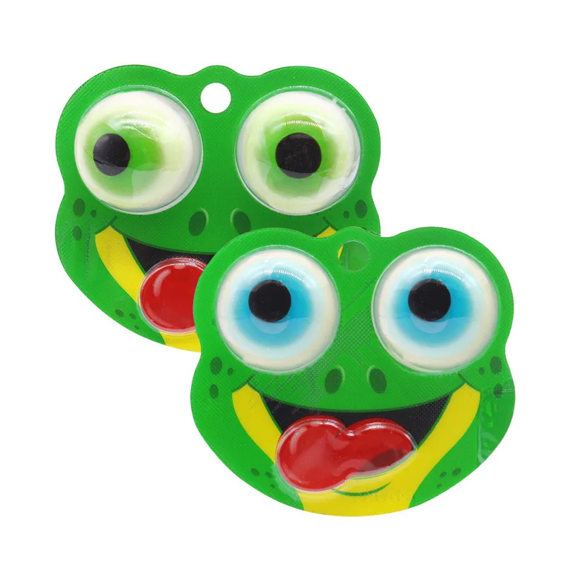Bulk wholesale candy can be customized kids frog eye ball gummy candy and sweets for kids