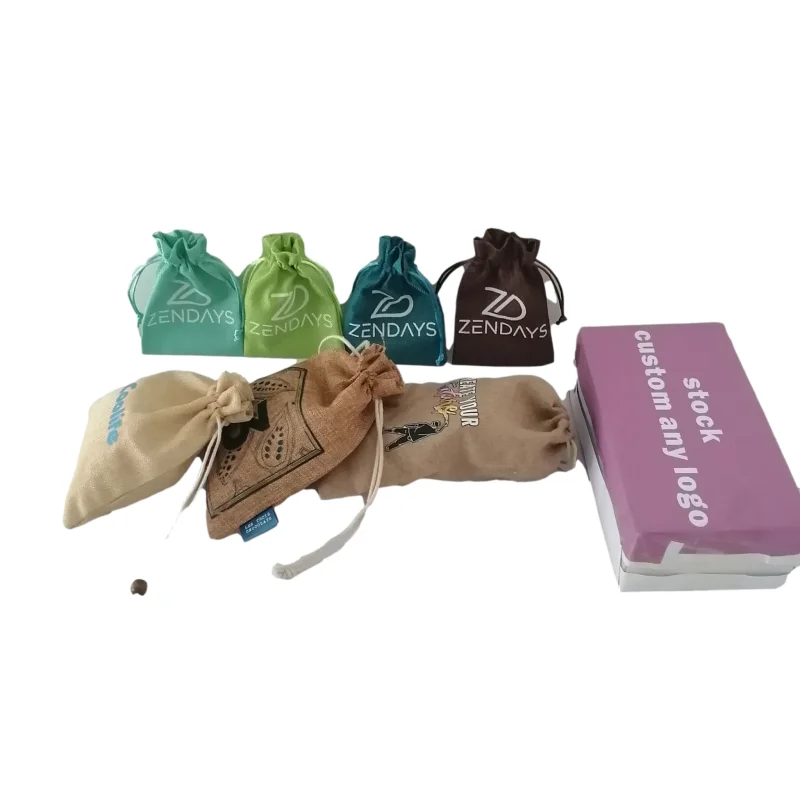Promotional Gift Custom Cheap  Small Hemp Tote Bags Cheap Logo Shopping