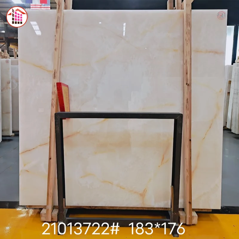 Good Price Translucent Afghanistan white Marble Onyx Stone natural white onyx  for background wall