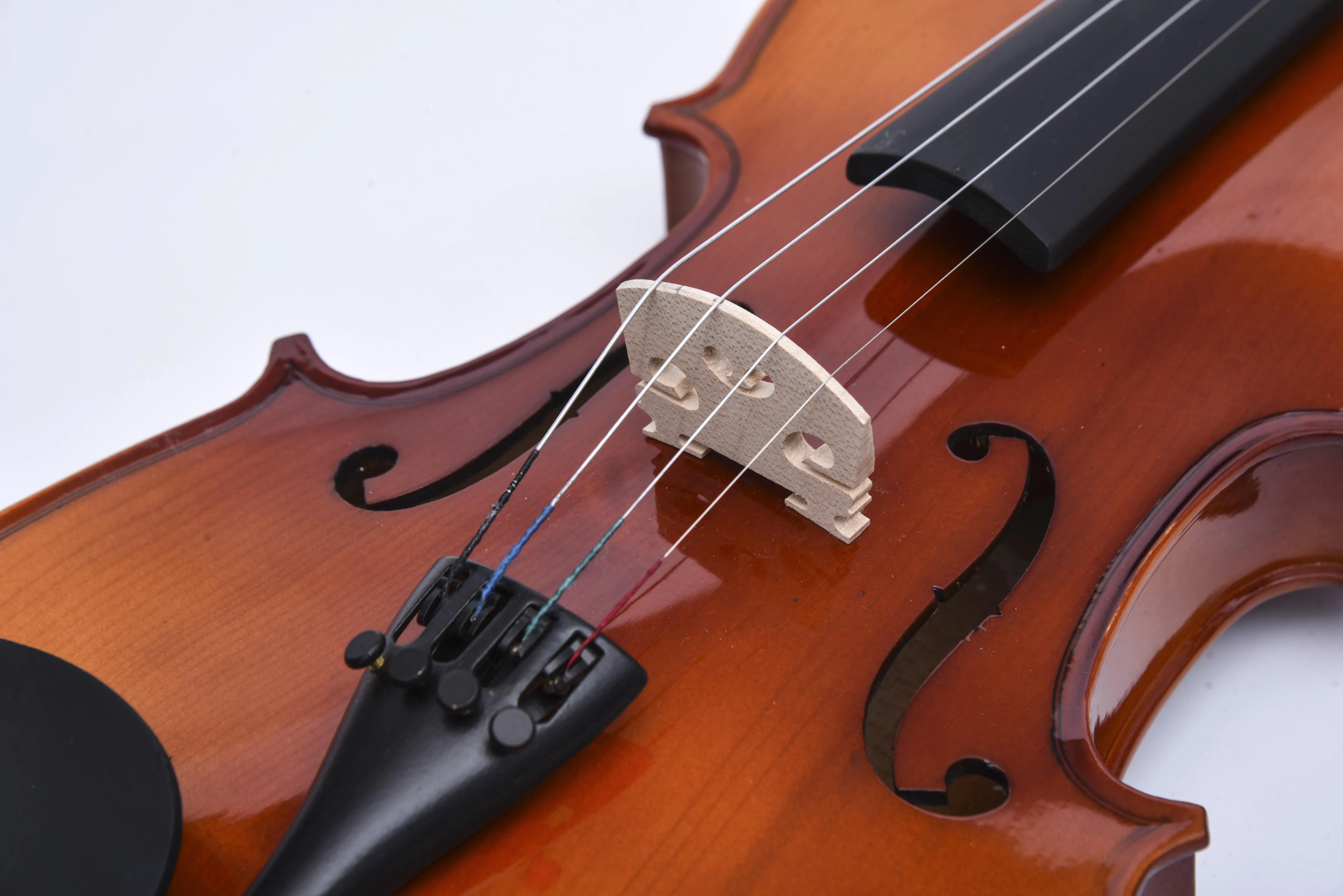 Wholesale Professional Musical Instrument High Quality Violin With Spruce Solid Wood Glossy Finish Accepted OEM