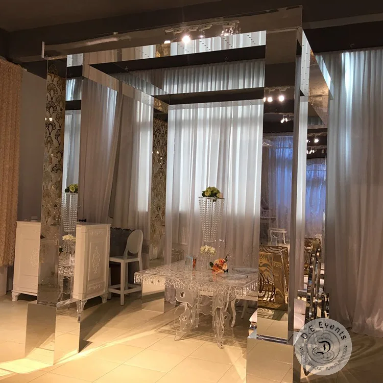 Royal stainless steel frame stand backdrop decoration backdrops material for wedding party