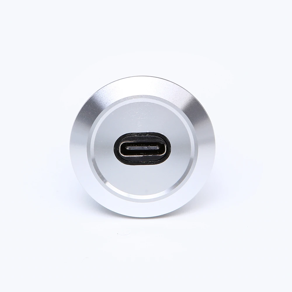 22 мм для крепления на панель круглое отверстие USB-C штепсельные розетки/типный коннектор USB C обоих концах подключения внешних